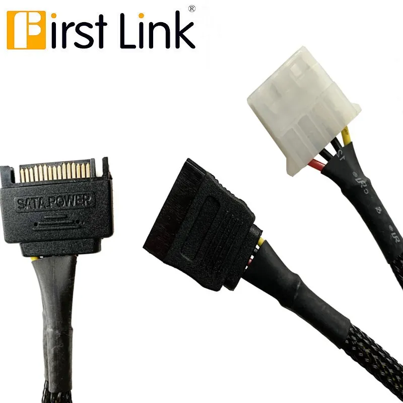 

Кабель-адаптер питания sata15Pin Male Serial на 15Pin IDE Molex Female + 4Pin SATA Female