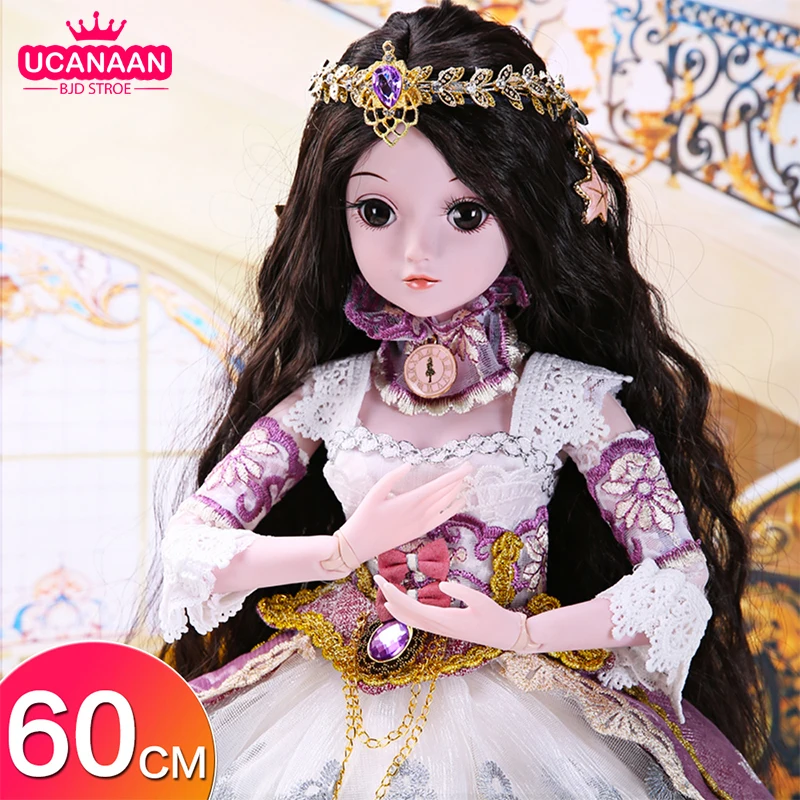 UCanaan/23 6 ''bjd куклы с одеждой наряд обувь парик Макияж для подарок девочек и