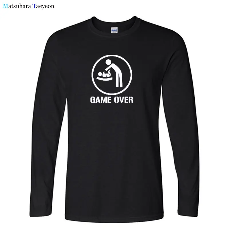 

Модная футболка для девочек 100% хлопок игры Over подарока по требованию Удобная футболка с длинным рукавом для мужчин и o-образным вырезом, зим...