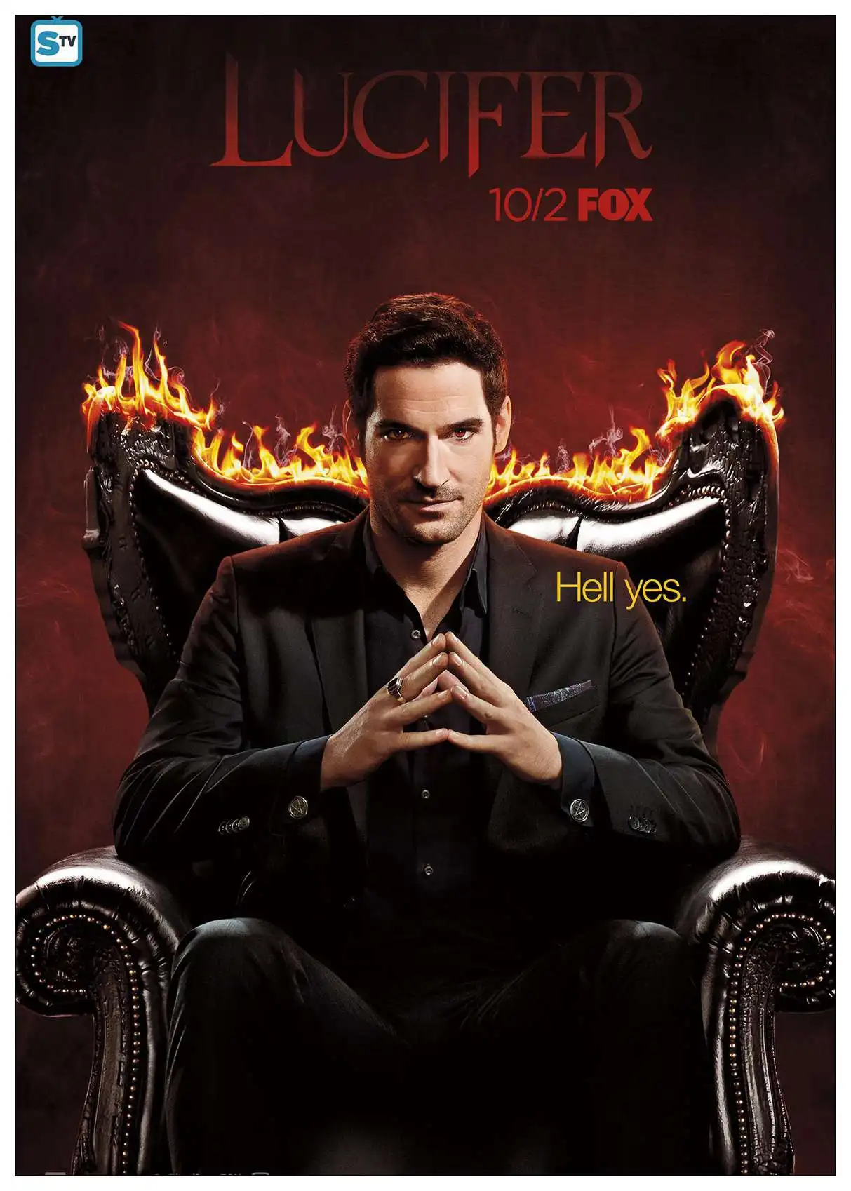Облицовочный плакат Lucifer ТВ серии показ стикер на стену белая бумага домашний декоративный плакат на стену Прозрачный декор изображения - Цвет: E198