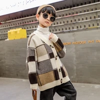 2021 brown spring autumn tops boys sweater jacket coat kids%c2%a0knitting overcoat outwear teenager children clothes high quality