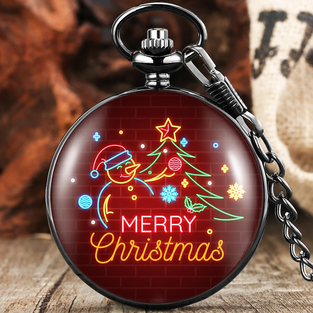 

Christmas Gift Pocket Watch Exquisite Fob Watch Pendant for Men Kid Clock Elegant Women Watches Fashion 2021