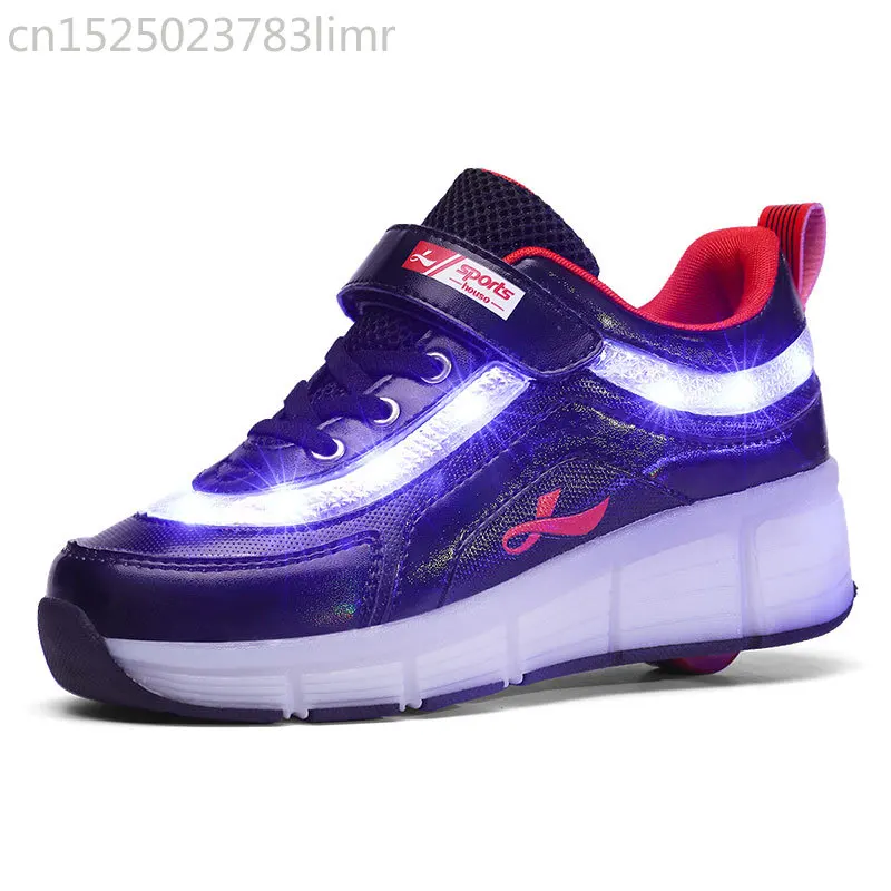 Heelys детский светодиодный светильник кроссовки два колеса для мальчиков и