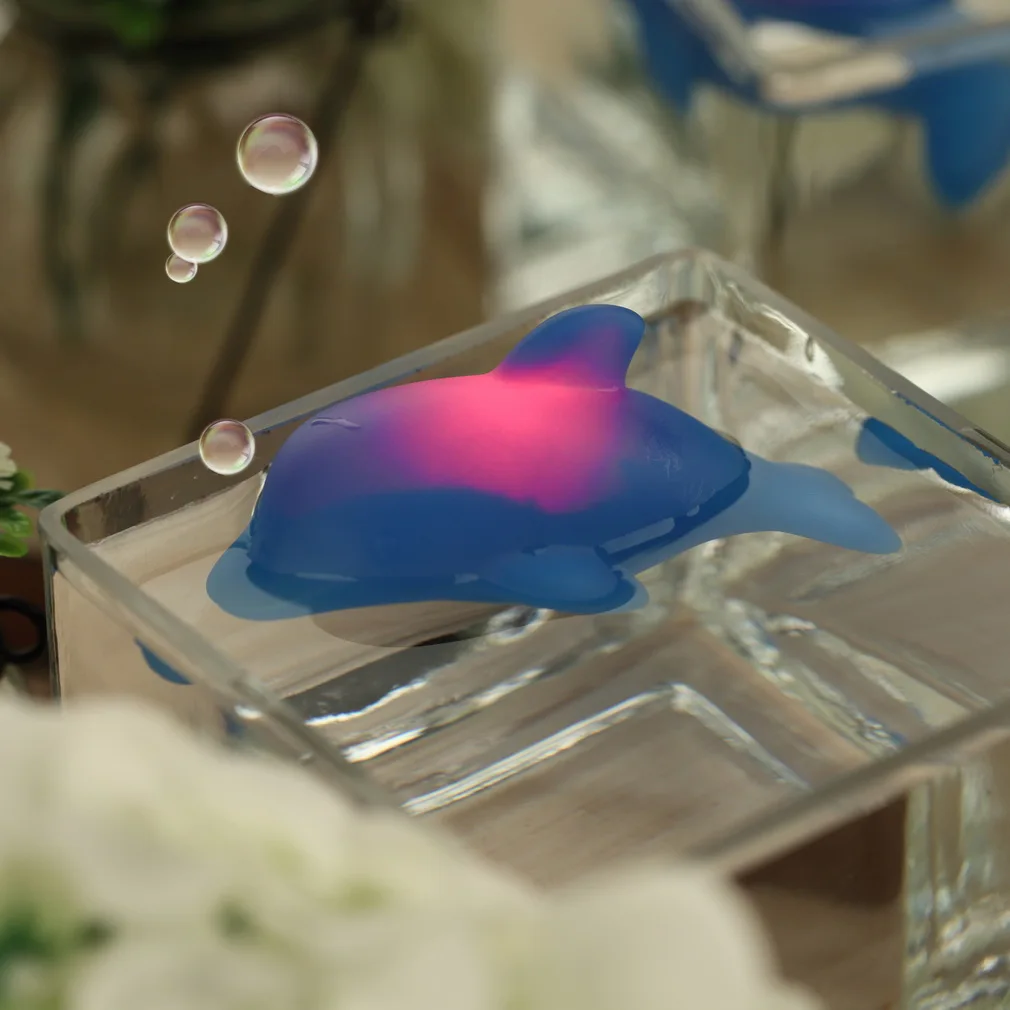 Популярная детская Ванна светодиодная лампа с дельфином милая игрушка красочная