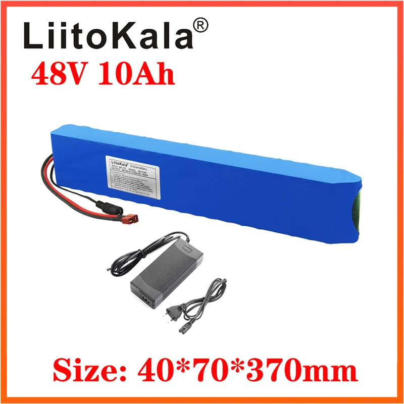 

LiitoKala 48V e-bike battery 48v 10ah li ion battery pack bike conversion kit bafang 1000w and 54.6V 2A add charger