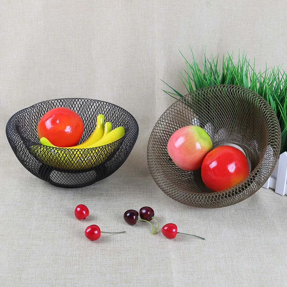 Корзина для фруктов из кованого железа пустотелая корзина хранения и закусок