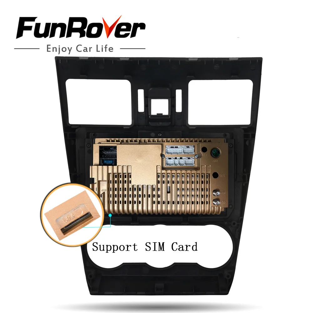 Funrover Восьмиядерный android 9,0 автомобильный dvd мультимедийный плеер для Subaru Forester XV WRX 2012- радио gps 4G+ 64G Разделенный экран DSP