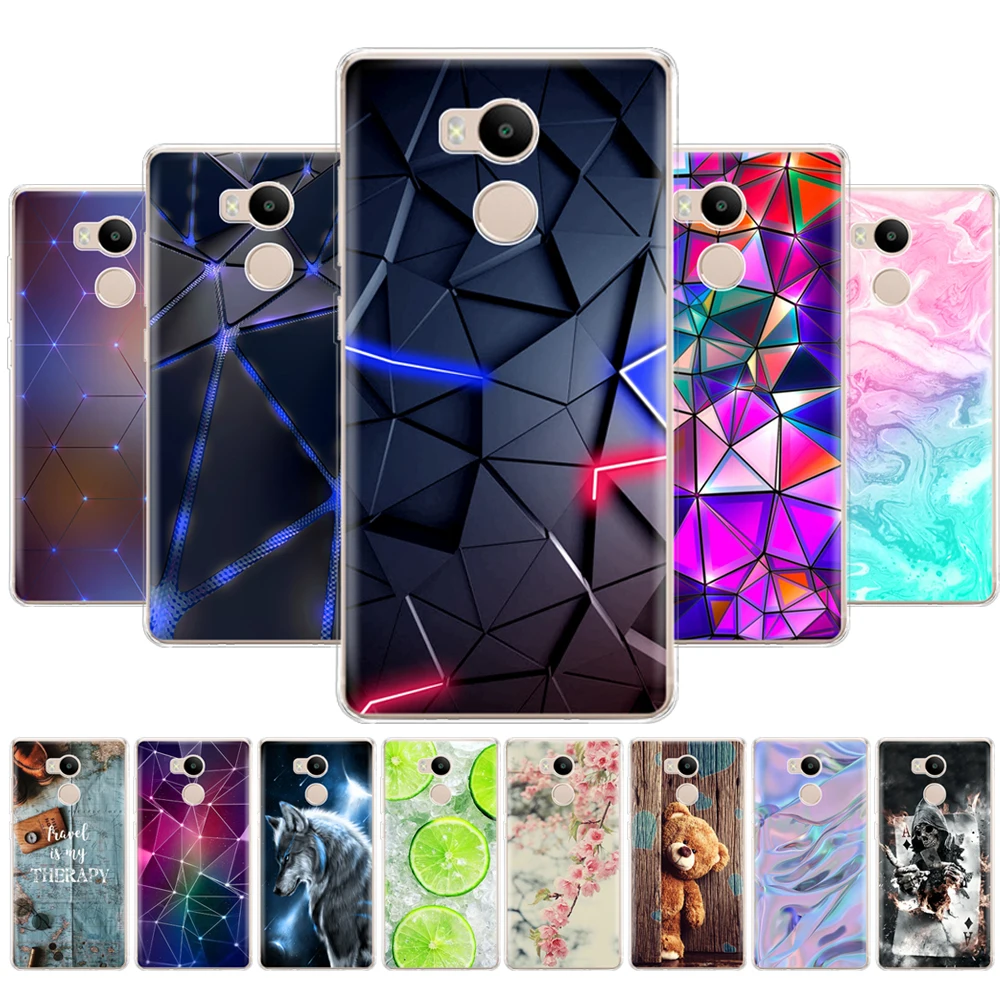 

soft TPU Cases For xiaomi Redmi 4 pro Case Cover Silicon phone Cover For Redmi 4 prime Case printing 360 full protective coque