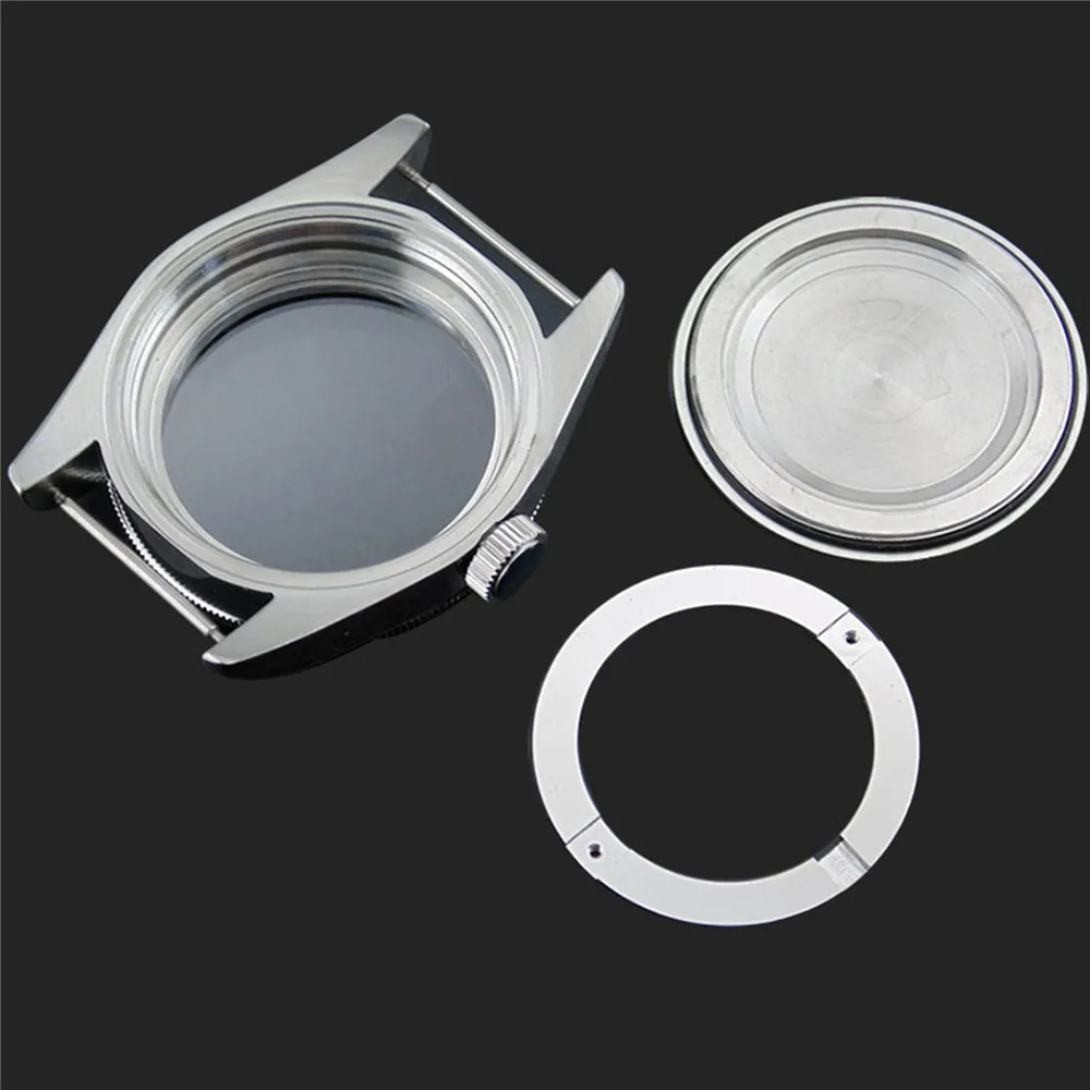 

Stainless Steel 41MM Watch Case Cover for ETA 2824 for ST2130 SW200 P5000 Watch Movement Sapphire Glass Watch Case