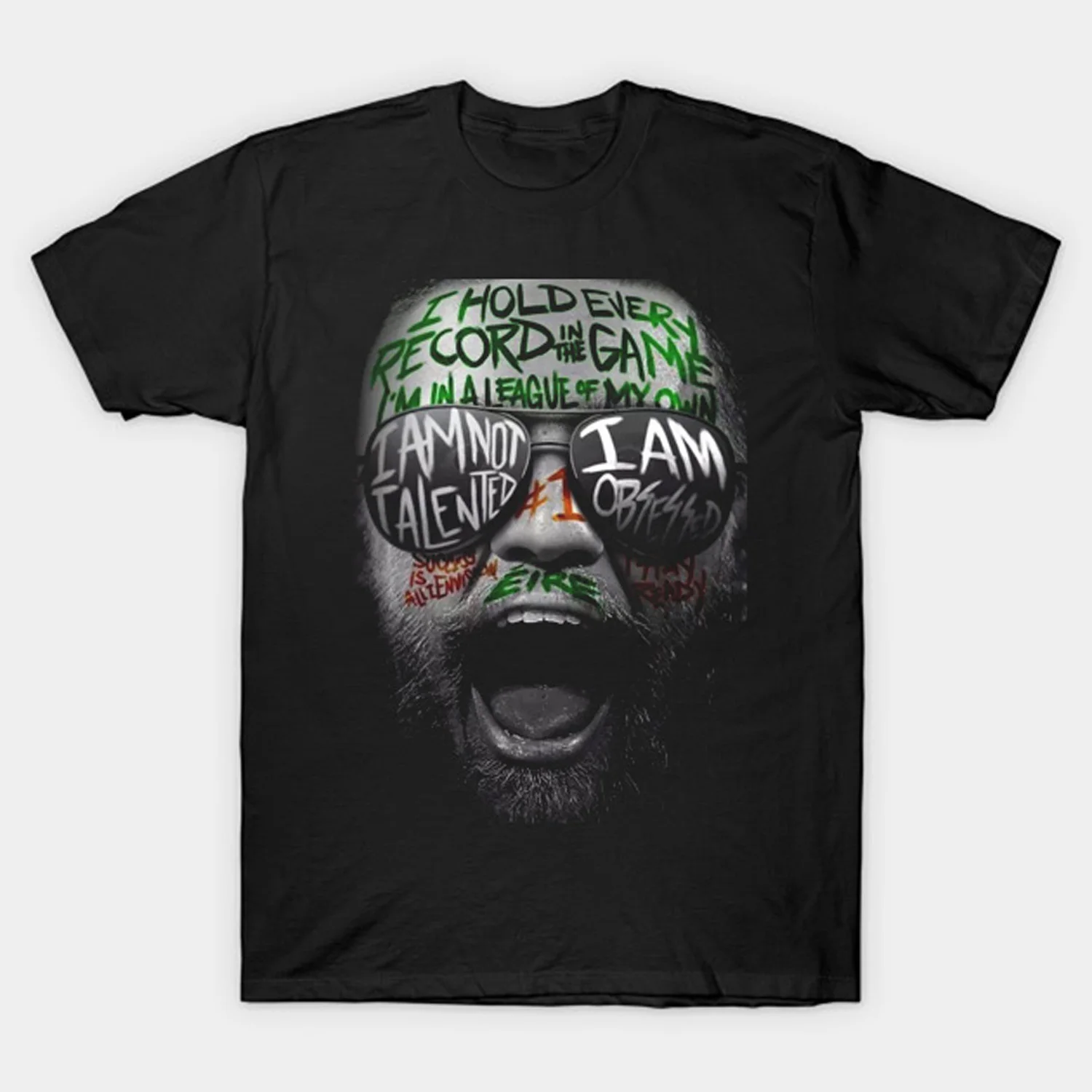 Conor Graffiti McGregor Notorious MMA Hunt Ireland Irish 200 футболка для тренировок|Мужские футболки| |