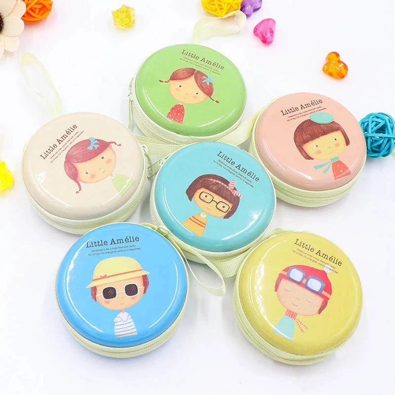 Милая мультяшная сумка MIRUI для гарнитуры жестяной чехол/зажим