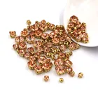 Бусины россыпью для одежды, разные размеры, бокалы для шампанского, стразы, Золотая основа, 100, свадебное платье сделай сам, шт.пакет, швейные Кристаллы Стразы