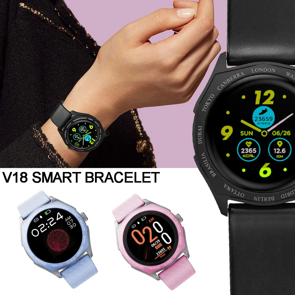 Умные часы V8 для мужчин и женщин спортивные Bluetooth 4 0 1 22 дюйма IPS цветной экран Android