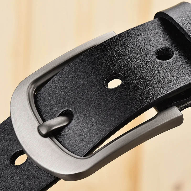 Мужской ремень peikong из натуральной кожи с пряжкой язычком для джинсов |