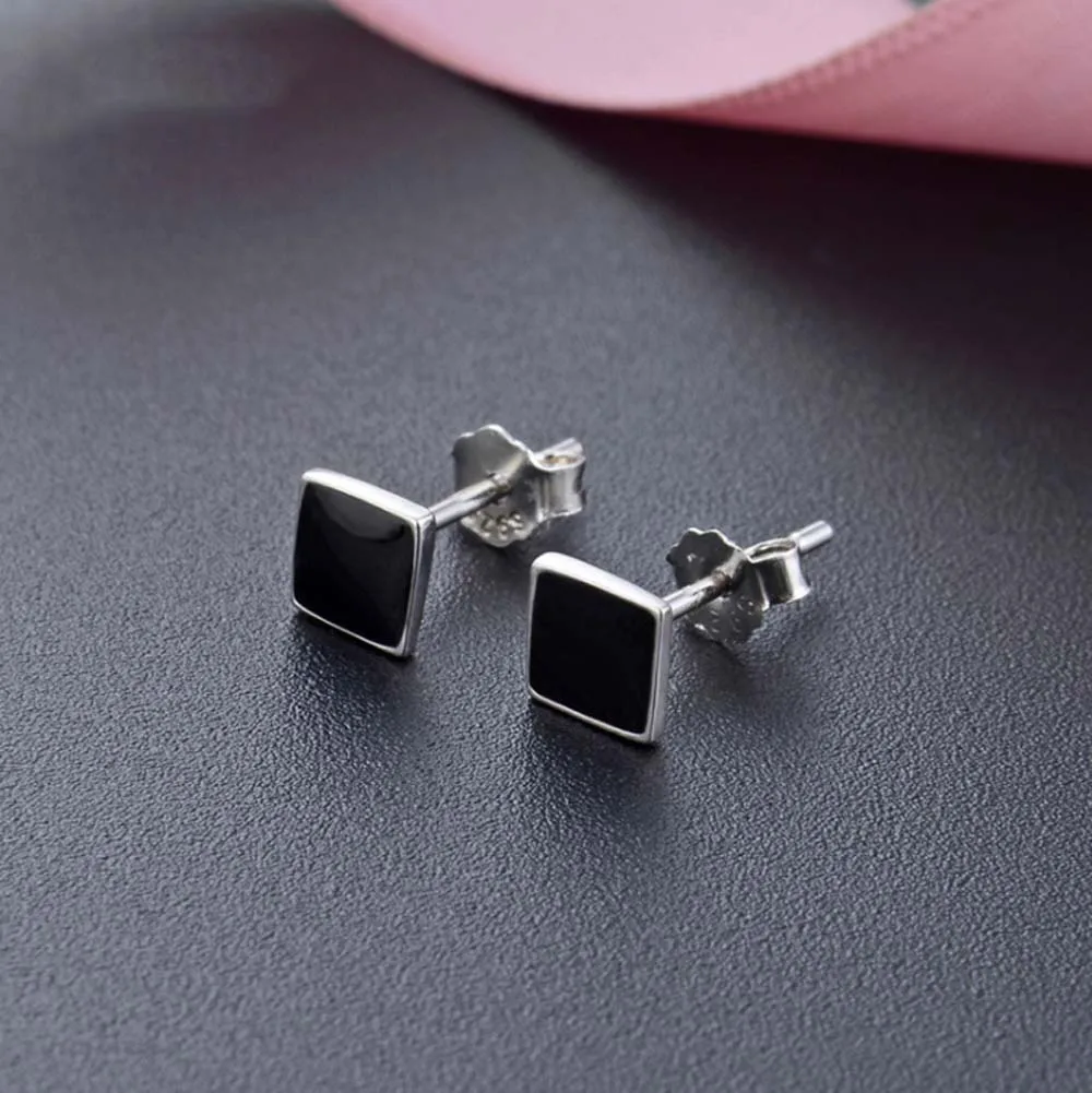

GaaBou Geometry Stud Earrings Earring Female 2021 For Women 925 Silver Vintage Jewelry