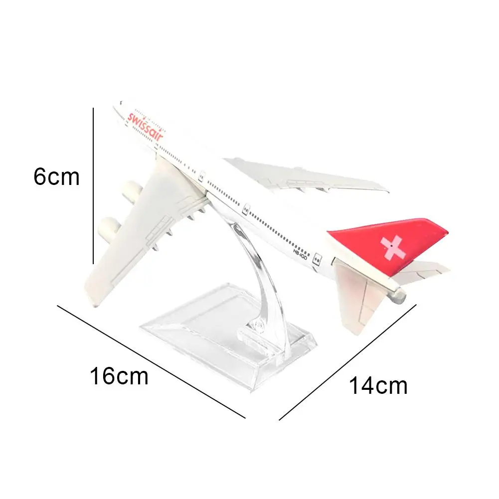 

1/400 16cm Alloy Switzerland Airlines B747-400 Aeroplane Model Gift Collection
