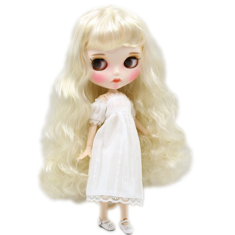 

ICY DBS Blyth Doll No.BL6025 Blonde hair Carved lips Matte customized face Joint body 1/6 bjd
