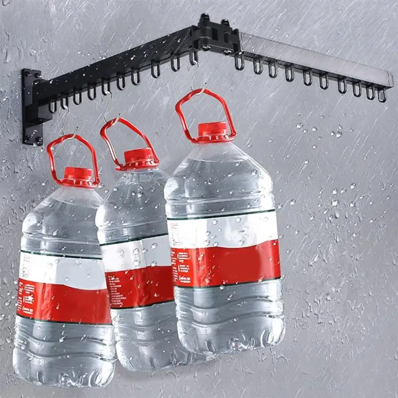 Выдвижная складная подвесная сушилка для дома и балкона вешалка одежды