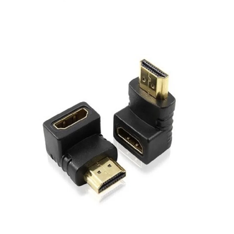 

Адаптер HDMI-совместимый с женским и мужским разъемами HDTV F/M, коннектор под прямым углом для ноутбука, ПК, аудиооборудования, оптовая продажа, ...