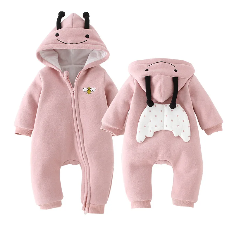 

Baby boy clothes cartoon sika deer jumpsuit robe with zipper newborn clothes baby crawler baby girl jumpsuit baby clothes