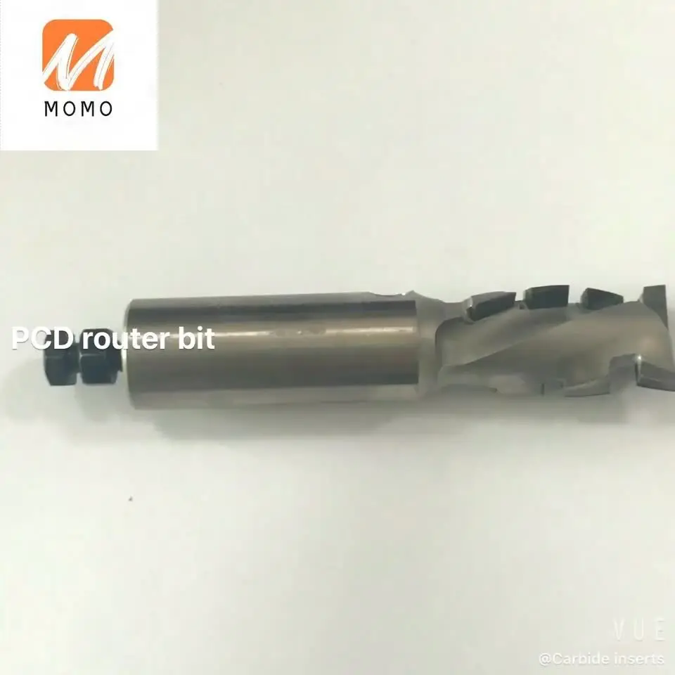 安い 木工CNC作業ツールダイヤモンドカッターウッドルータービットpcdスパイラルルータービット