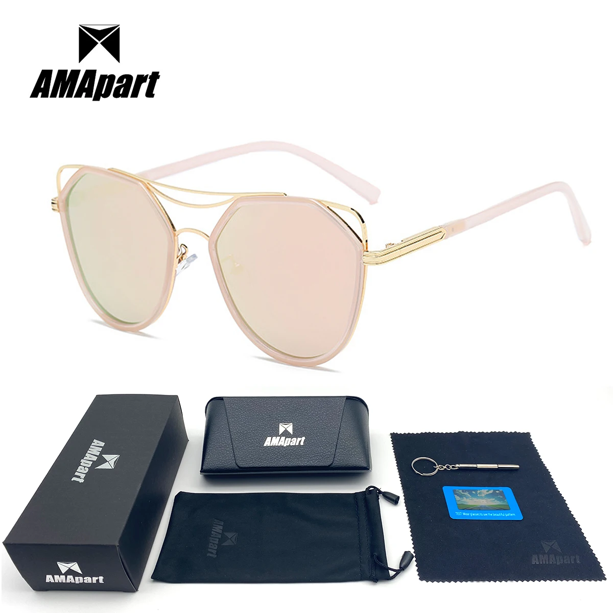 

AMApart High Quality Polarized Sunglasses For Men Women Driving Fishing Sports Outdoors UV400 Protection Anti-Glare
