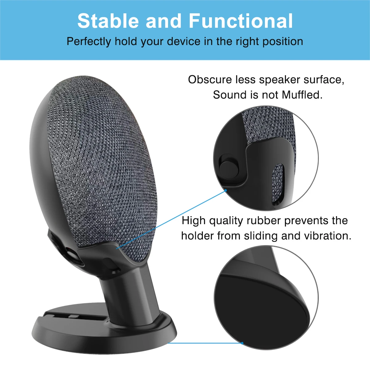 Cozycase Desktop Stand Mount For Google Home Mini/Nest Mini Voice Assistants Compact Support Bedroom Audio Holder Pedestal | Электроника