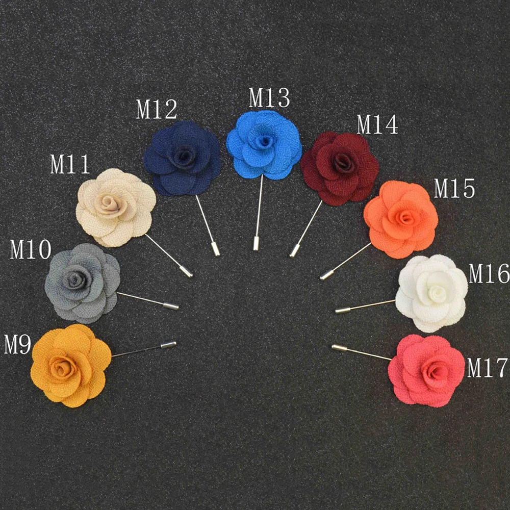 Булавка ручной работы с камелией Цветочная булавка на лацкан в винтажном стиле