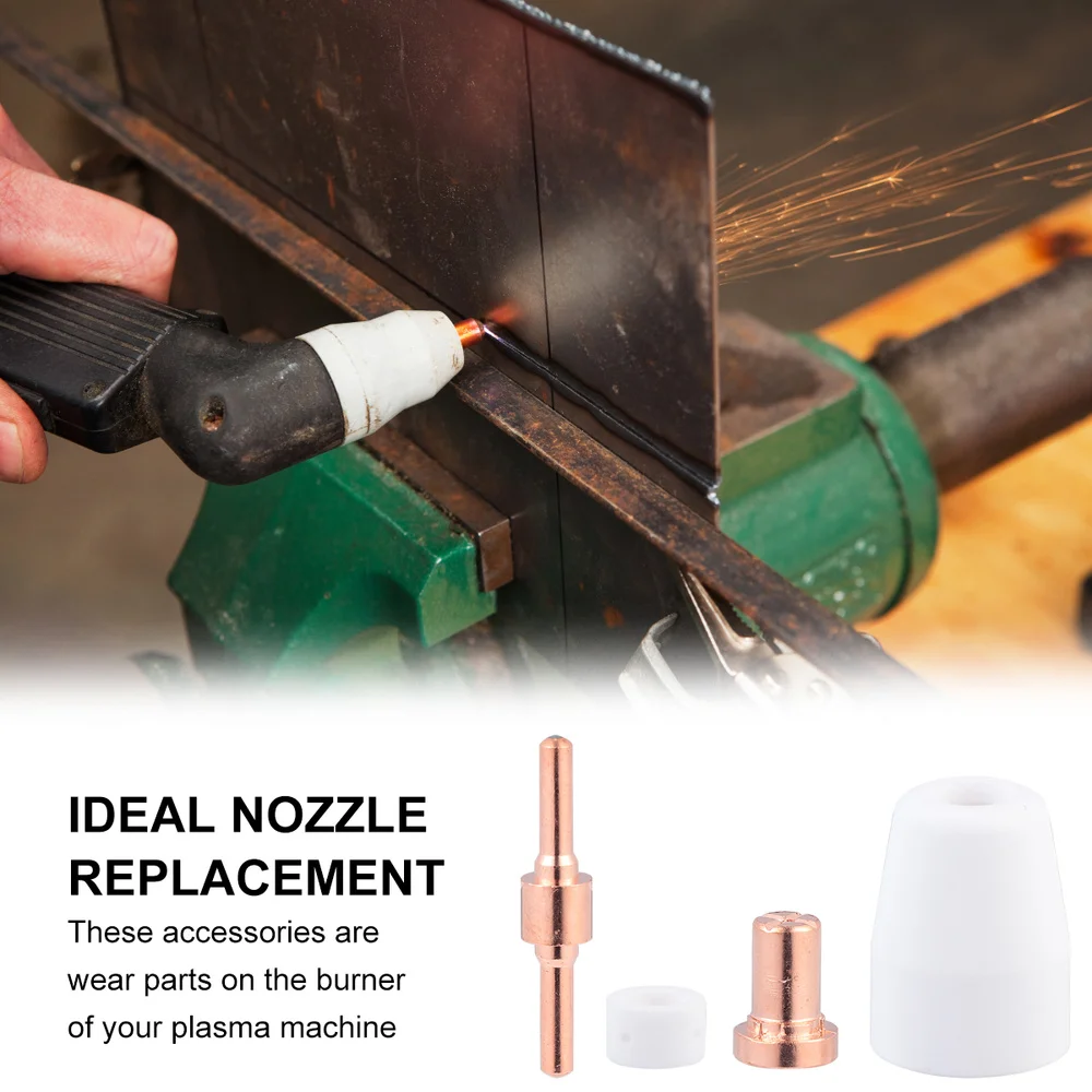 

30pcs 40A Plasma Cutter Machine Consumables Accessories Electrode Tip Nozzle Kit