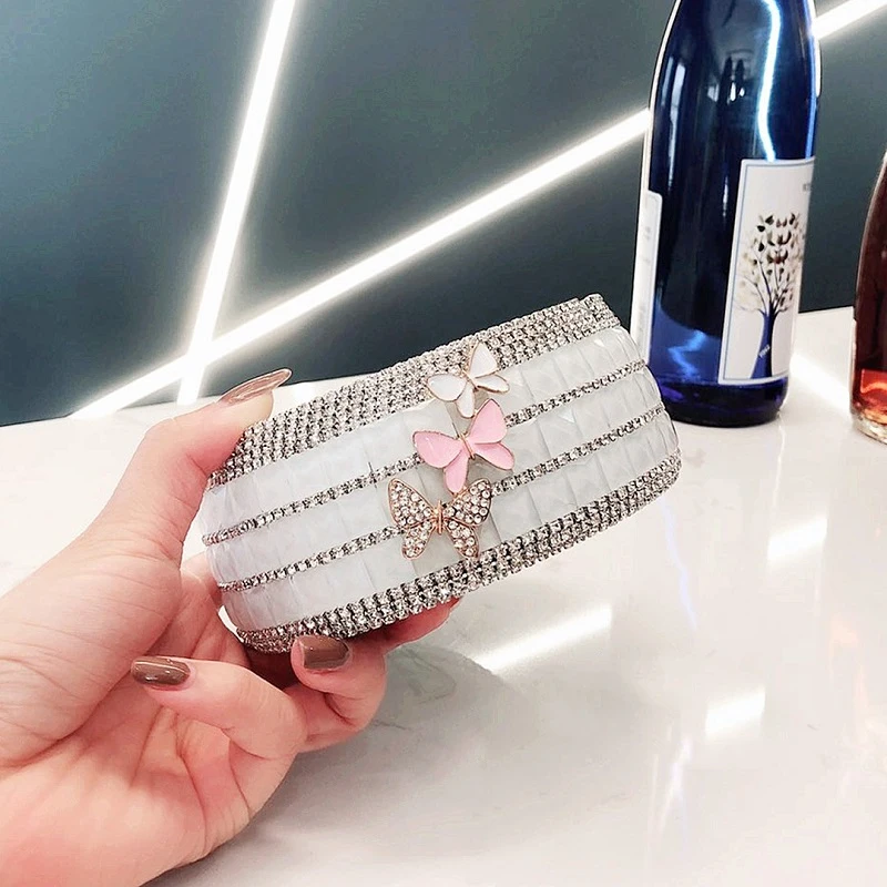 

Shiny Full Diamond Flower Ashtray Stainless Steel Creative Birthday Gift Crystal Car Home Living Room Ash Storage Tank For Women