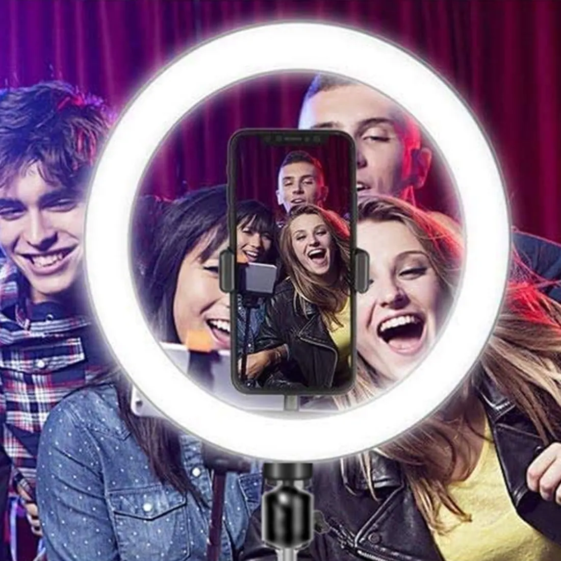 

Ring Round ring lamp Makeup ringlight Live Broadcast Light Photo Studio Light Tripod Phone Holder For Tik Tok Live Broadcast