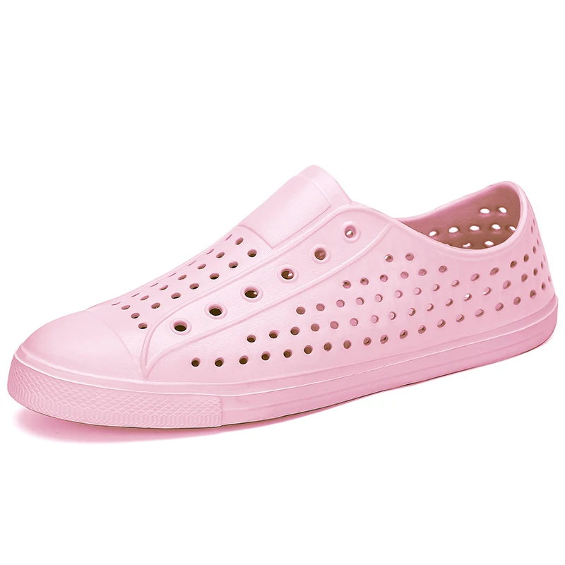 All Pink Летние шлепанцы; женские открытые Вьетнамки; дышащая повседневная обувь; женские пляжные сандалии; парные Сабо; Zapatos De Mujer - Цвет: All Pink