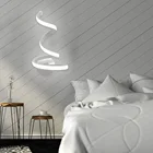 Светодиодная Современная креативная настенная лампа на спирали, прикроватное бра с металлическим креплением, декоративное бра для прикроватной комнаты, спальни, искусство