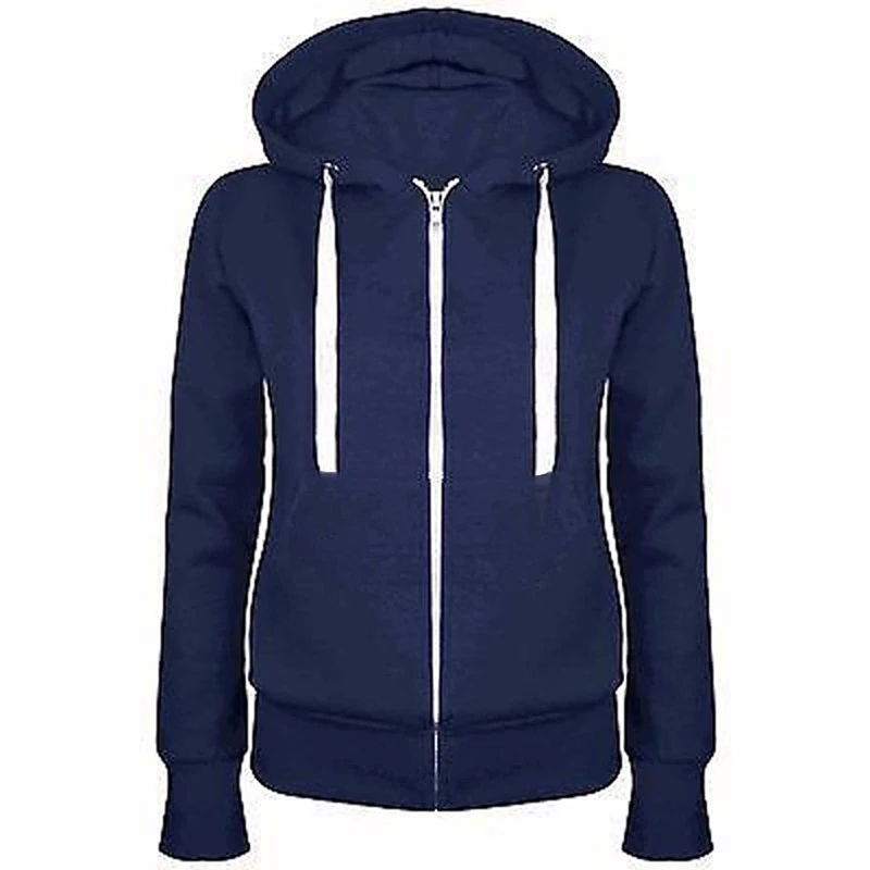 

Bigsweety Classic Women Hoodies Overcoat New Spring Autumn Zipper Hooded Sweatshirts Hoody Jacket Womens Coat Pockets Outerwear