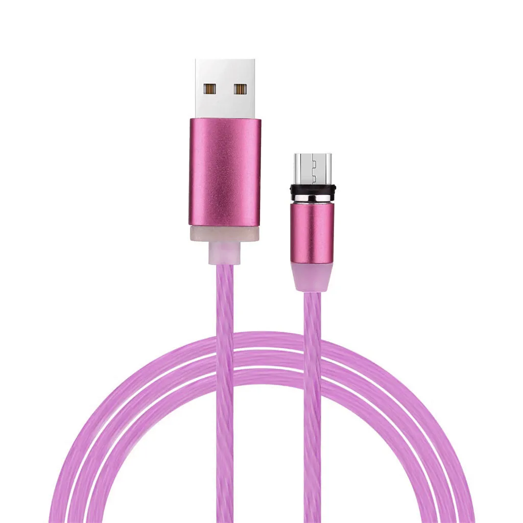 Новый портативный зарядный кабель Micro USB струящийся светильник Syn