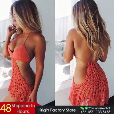 Горячая Ручная работа крючком цельный купальник купальный костюм кроше на