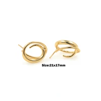 thicken round earrings twisted circle earrings round gold round earrings womens fashion jewelry banquet party accessories