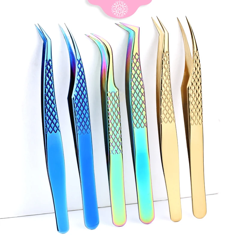 

Пинцет для ресниц из нержавеющей стали, супержесткий пинцет, высокоточный Антистатический пинцет, профессиональный инструмент для сбора н...