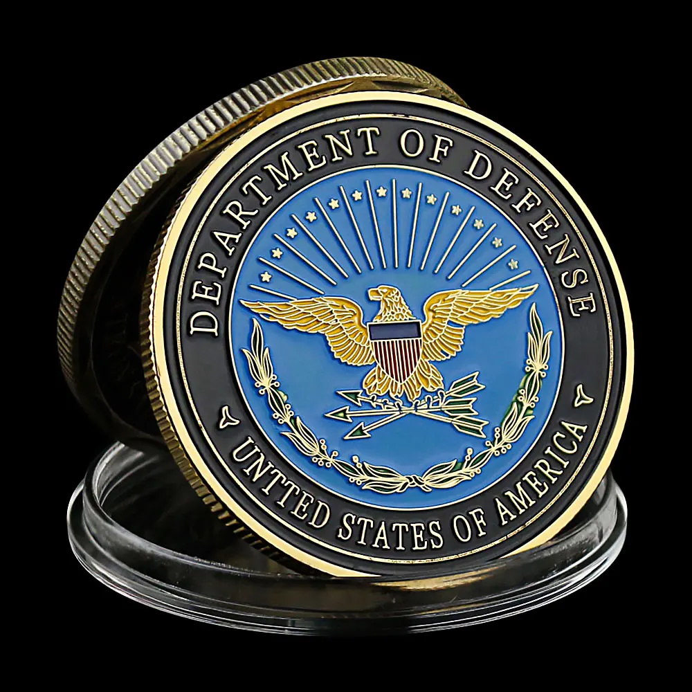

The Pentagon Souvenir Coin Department of Defense Collection Art Commemorative Coins America Gold Plated Military Coin