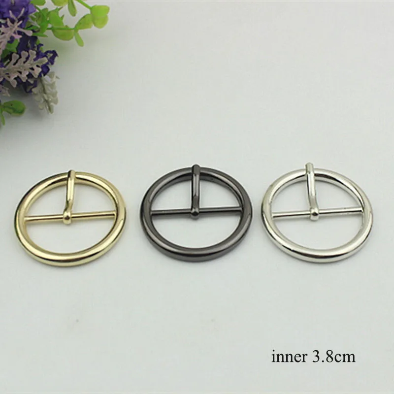 30pcs 15-38mm Round Metal Belt Buckle Adjust Pin Buckles DIY Women Coat Sewing Buttons for Bags Clothing Decorate Accessories