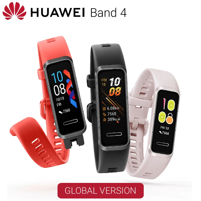 Смарт часы huawei Band 4 глобальная версия пульсометр монитор здоровья новые с usb