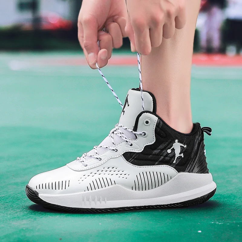 Man High-top Jordan Basketball Shoes Men's Cushioning Light Basketball Sneakers Anti-skid Breathable Outdoor Sports Jordan Shoes