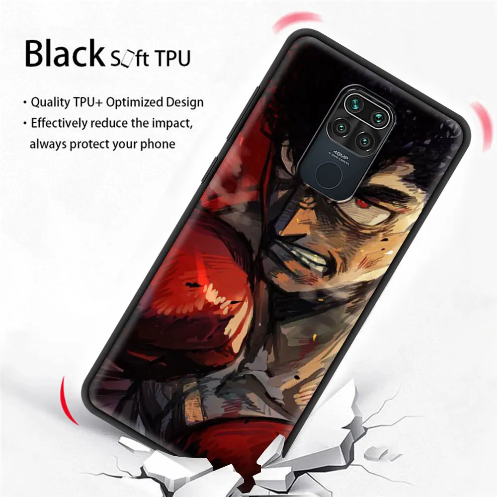 Чехол для телефона Hajime no Ippo с милым аниме Xiaomi Redmi Note 9S 9 8 10 Pro 7 8T 9C 9A 8A K40 мягкий