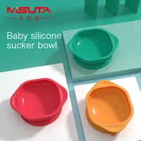 baby sucker bowl silicone material children%e2%80%98s%e2%80%99 tableware baby training bowl soft colorful kids bowl