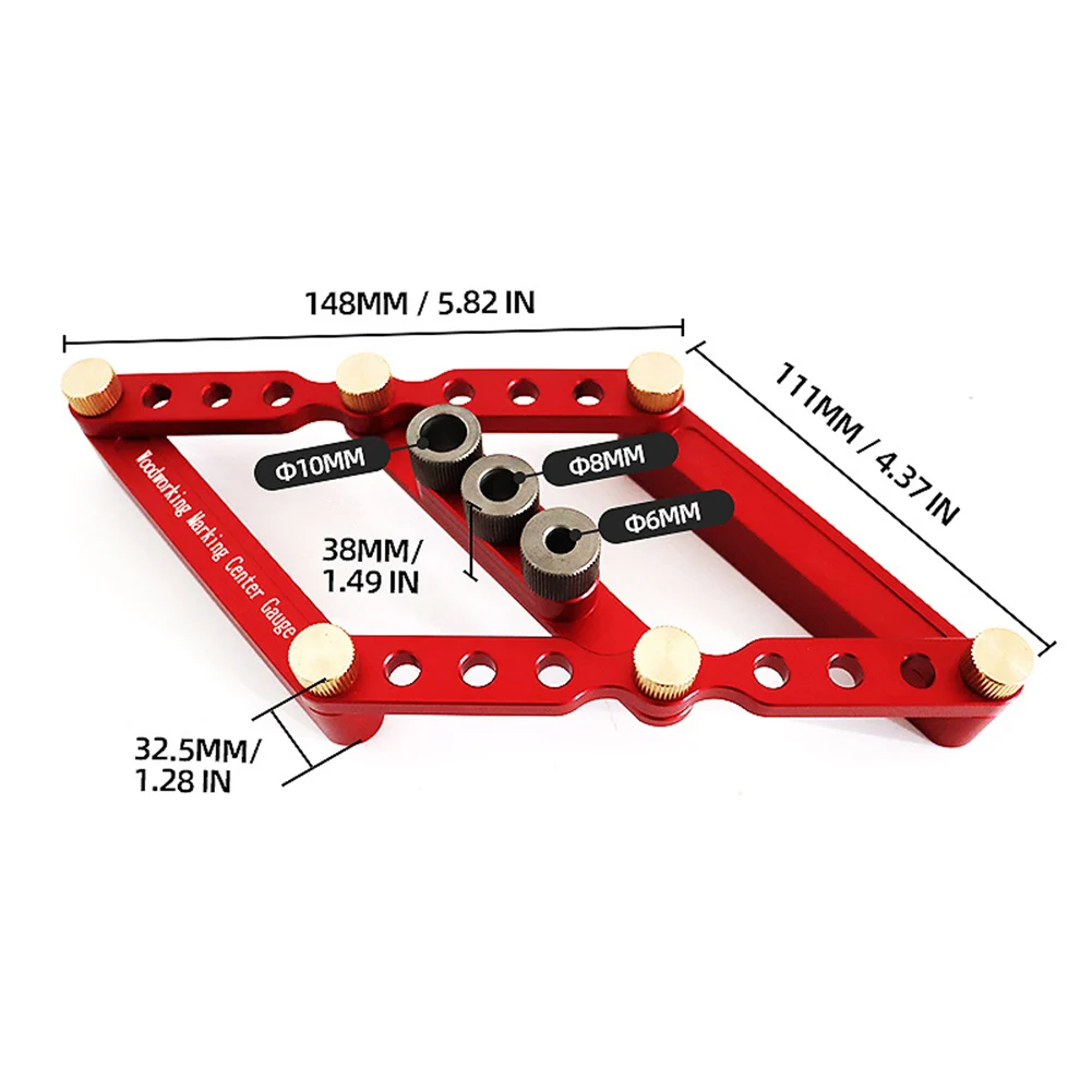 

2 in 1 Scriber Line Drawing Marker Pocket Hole Doweling Jig Kit Woodworking Locator Drill Guide Puncher For Carpentry Tools