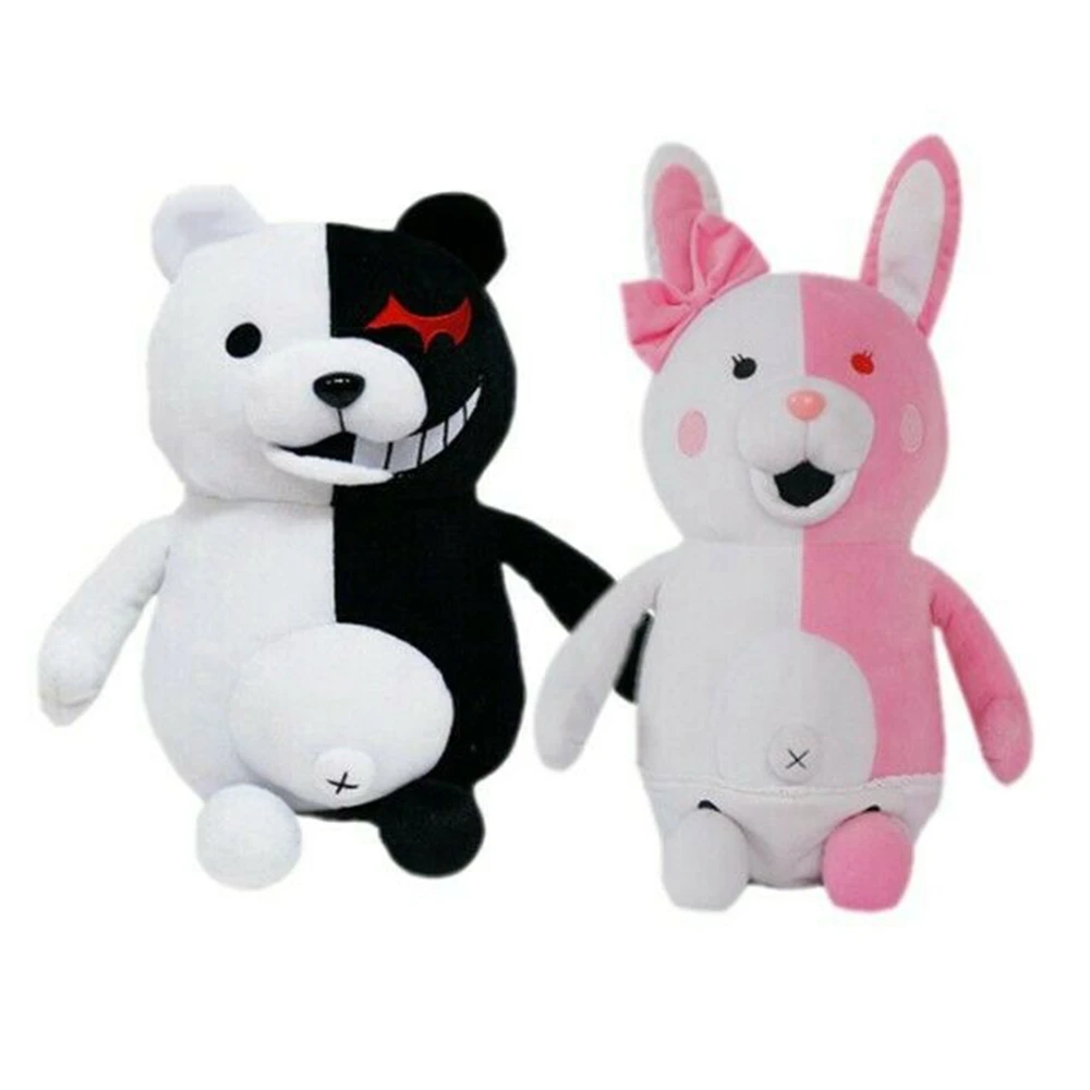 Монокума из Супер данганронпа 2 черно белый медведь плюшевая игрушка мягкие