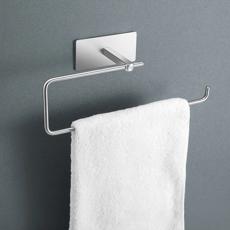 

2Pack Wall Mount Adhesive Paper Towel Holder 304 Stainless Steel Tissue Roll Storage Rack for Bathroom Kitchen Toilet