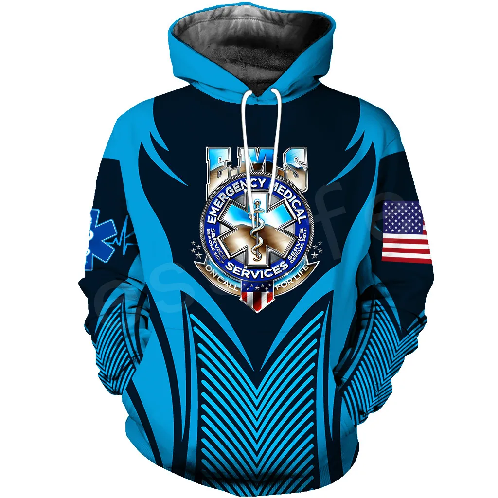 Экстренный медицинский техник tessвам фонарик Новая мода унисекс пуловер 3dprint