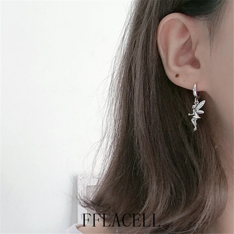 FFLACELL 2020 новые элегантные и универсальные асимметричные серьги в виде цветка Феи