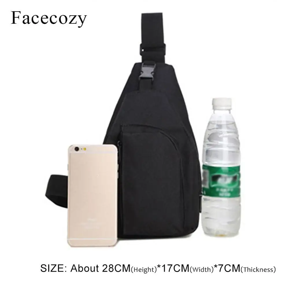 Facecozy Мужская и женская нагрудная Сумка для бега сумки на одно плечо 10 л